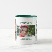 Modernes Script Multi Foto Abschluss Graduate Tasse (Zentrum)