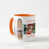 Modernes Script Multi Foto Abschluss Graduate Tasse (Vorderseite Links)