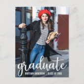 Modernes Script-Party Einladung Foto W (Vorderseite)