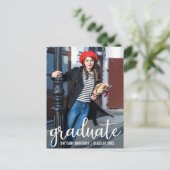 Modernes Script-Party Einladung Foto W (Stehend Vorderseite)