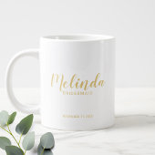 Modernes Script Personalisiert Bridesmaier Coffee  Jumbo-Tasse