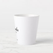 Modernes Script Personalisiert Bridesmaier Coffee  Milchtasse (Vorderseite)