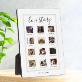 Modernes Script Personalisiert Couple Liebe Story Fotoplatte
