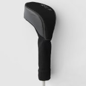 Modernes Script Personalisiert Name Golf Head Cove Headcover (angewinkelt)