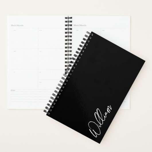 Modernes Script Personalisiert Name Planner Planer (Anzeige)