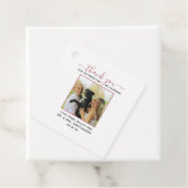 Modernes Script Personalisiert Pet Wedding Foto Geschenkanhänger (Beispiel)