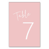 Modernes Script Pink Oh Baby Simple Baby Showroom Tischnummer (Rückseite)