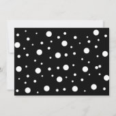 Modernes Script Polka Dot Foto Save the Date Einladung (Rückseite)