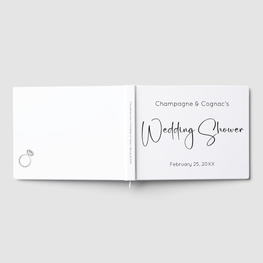 Modernes Script Polterabend Gästebuch (Voll)