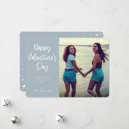 Modernes Script Schriftart Happy Valentine's Day F Feiertagskarte