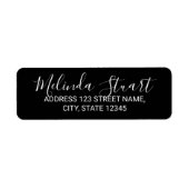 Modernes Script schwarz und weiß (Vorne)