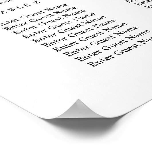 Modernes Script Seekarten-Poster Poster (Ecke)