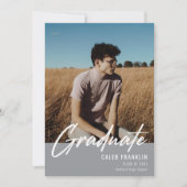 Modernes Script Senior Class Foto Abschluss (Vorderseite)