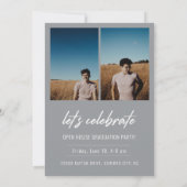 Modernes Script Senior Class Foto Abschluss (Rückseite)