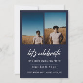 Modernes Script Senior Class Foto Abschluss (Rückseite)