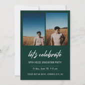 Modernes Script Senior Class Foto Abschluss (Rückseite)