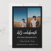 Modernes Script Senior Class Foto Abschluss (Rückseite)