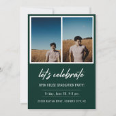 Modernes Script Senior Class Foto Abschluss (Rückseite)