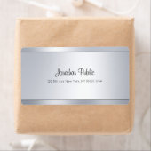 Modernes Script Silver Glam Coole Lieferadresse (Insitu)