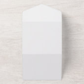 Modernes Script Silver Gray Wedding All In One Einladung (Außenbereich)