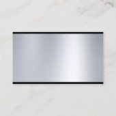 Modernes Script Silver Luxus Beruflich Graceful Visitenkarte (Rückseite)