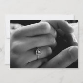 Modernes Script Silver Wedding Foto Save the Date (Rückseite)