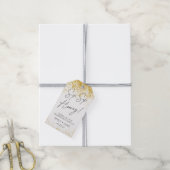 Modernes Script Sip Hooray Wedding Wine Fevor Geschenkanhänger (Mit Garn)