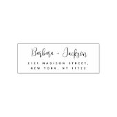 Modernes Script Stilvolle Hochzeitsstiftung Permastempel (Design)