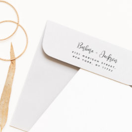 Modernes Script Stilvolle Hochzeitsstiftung Permastempel