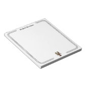 Modernes Script Trendy Vintag Hummer Personalisier Notizblock (angewinkelt)