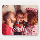 Modernes Script Typografy Family Foto Mousepad (Vorne)