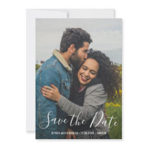 Modernes Script Typografy Foto Elegante Wedding