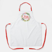 Modernes Script Wasserfarbe Frohe Weihnachtsfeier Schürze (Vorderseite)