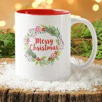 Modernes Script Wasserfarbe Frohe Weihnachtsfeier