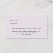 Modernes Script Watercolor Angebot für Freunde Empfehlungskarte (Rückseite)