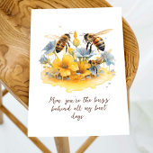 Modernes Script Watercolor Floral Happy Mothers Da Karte