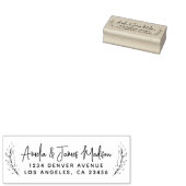 Modernes Script Wedding Boho Verlasse Rücksendeadr Gummistempel (Stempel)