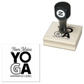 Modernes Script Yoga Studio Gummistempel (Stempel)