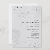 Modernes Seashell Watercolor Beach Brautparty Einladung (Vorderseite)