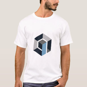 Modernes Sechseck-Geometrisches-Abstraktes-Minimal T-Shirt