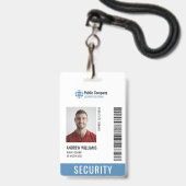 Modernes Security Company Guard #Cust Request Abze Ausweis (Vorderseite mit Lanyard)