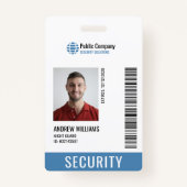 Modernes Security Company Guard #Cust Request Abze Ausweis (Vorderseite)