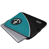 Modernes See Laptopschutzhülle (Vorne Knopf)