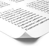 Modernes Seekarten für Hochzeiten, blau-grau Poster (Ecke)