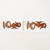 Modernes Seepferd aus geschnitztem Holz Thunder_Co Yogamatte (Vorderseite (Horizontal))