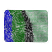 Modernes, seltsames Muster Magnet (Horizontal)