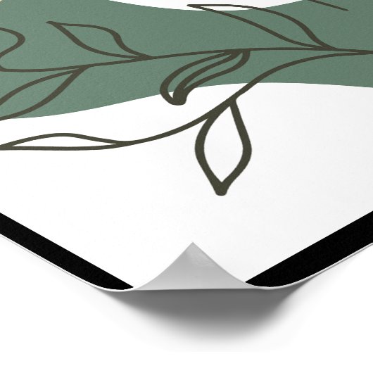 Modernes Semi Gloss Poster / Wallfahrtskirche (Ecke)