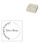 Modernes Semicircle handgeschriebenes, maßgeschnei Gummistempel (Stempel)