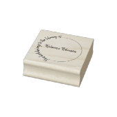 Modernes Semicircle handgeschriebenes, maßgeschnei Gummistempel (Stempel)