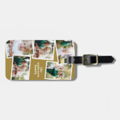 Modernes Senfgeschenk mit mehreren Fotos Gepäckanhänger (Vorderseite horizontal)